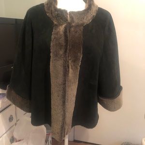 Lafayette 148 suede fur jacket